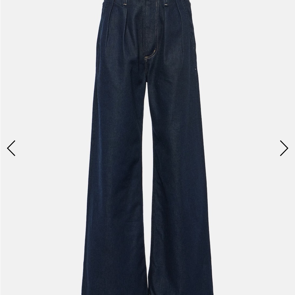 NWOT Citizens of Humanity Maritzy Pleated Trouser Denim Jeans Dark Wash size 32